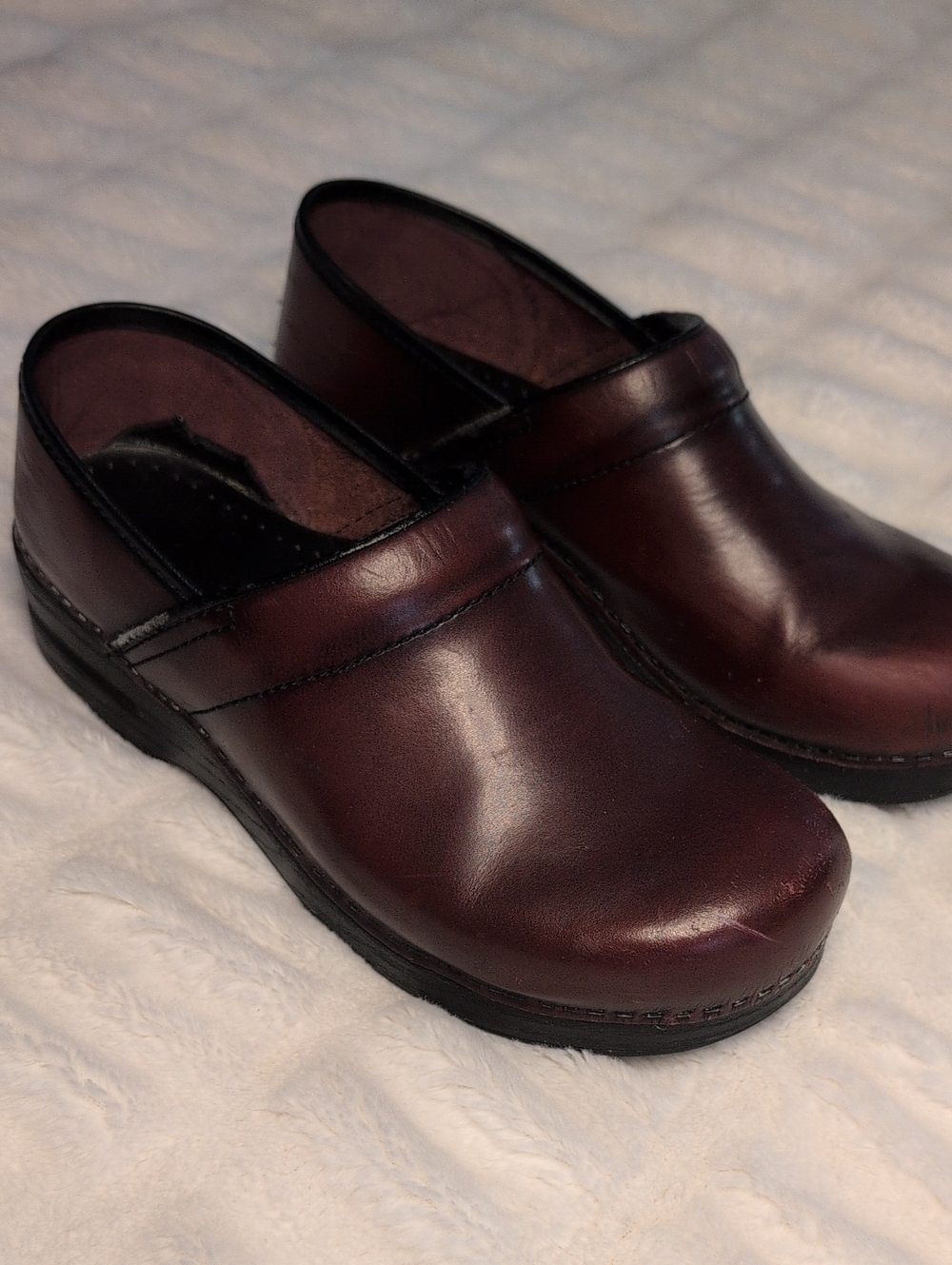 Dansko Women's Burgundy Slip-On Clog